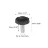 uxcell 30pcs M4 x 10mm Metric Male Thread Knurled Knobs,