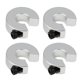 4 binari lineari SBR12, anello di bloccaggio lineare per SBR12, SBR16, SBR20, guide lineari, parti CNC con vite di regolazione per macchine per stampanti 3D fai da te (confezione da 4)