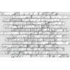 Dundee Deco White Grey Faux Stone PVC 3D Wall Panel,