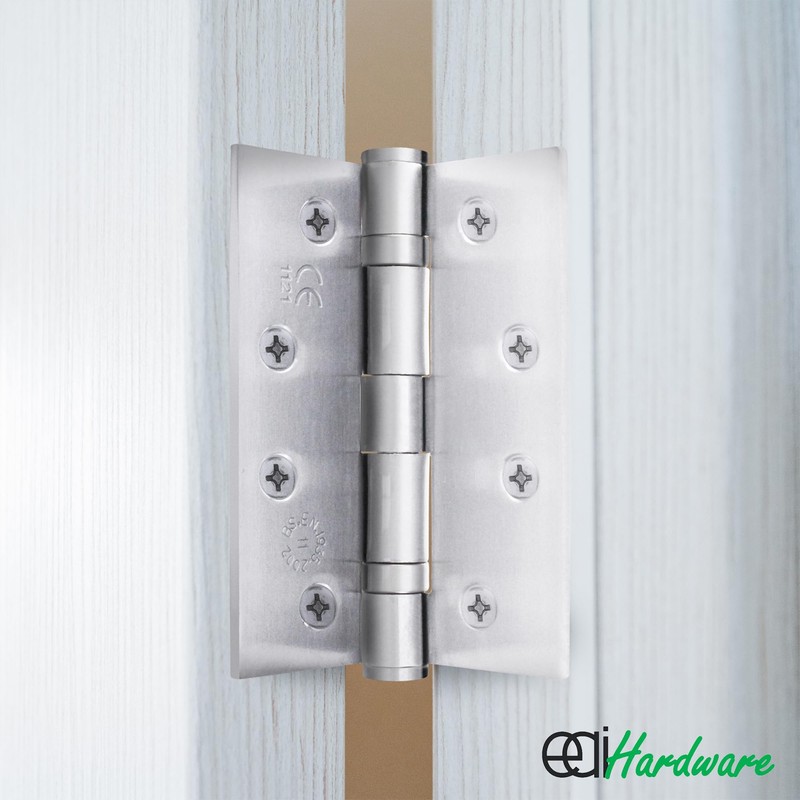 EAI Satin Door Hinges | 4 Inch / 102mm Satin