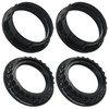 Hitefu 4 Pcs Bakelite Lamp Shade Adapter Rings, E26 Black