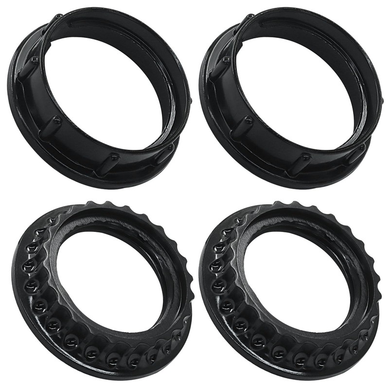 Hitefu 4 Pcs Bakelite Lamp Shade Adapter Rings, E26 Black