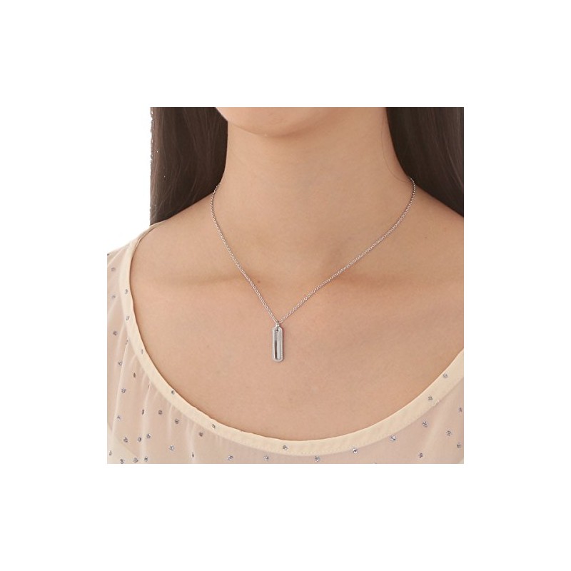 The Kiss TPD9014-40 Stainless Steel Women's Necklace, 15.7 inches (40