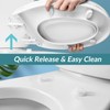 Round Toilet Seat with Built-In Toddler Training Seat