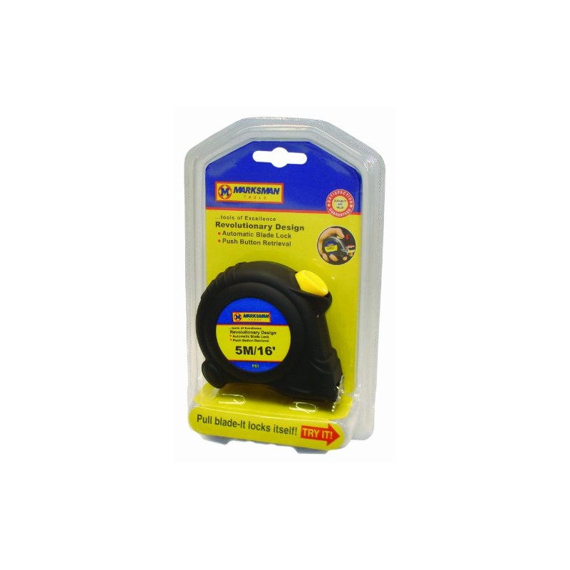 Marksman Automatic Lock Tape Measure 5m