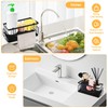 TNOMSNO Sink Organiser, Sink Organiser with Drip Tray, Kitchen Organiser