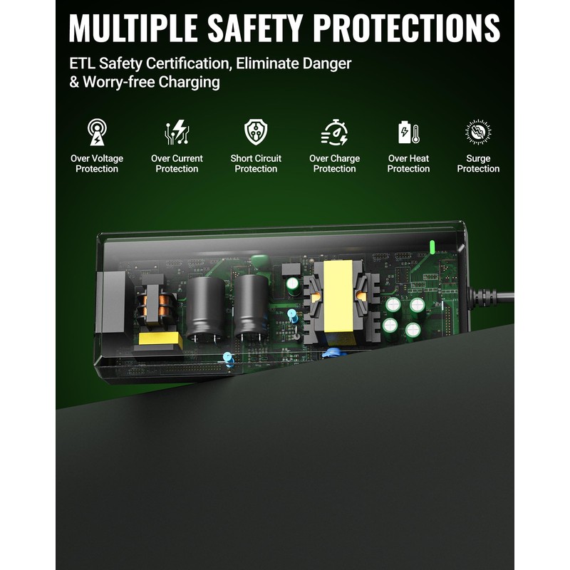 SAYSOLAK 12V 10A Power Supply for Green Mountain Grill Davy