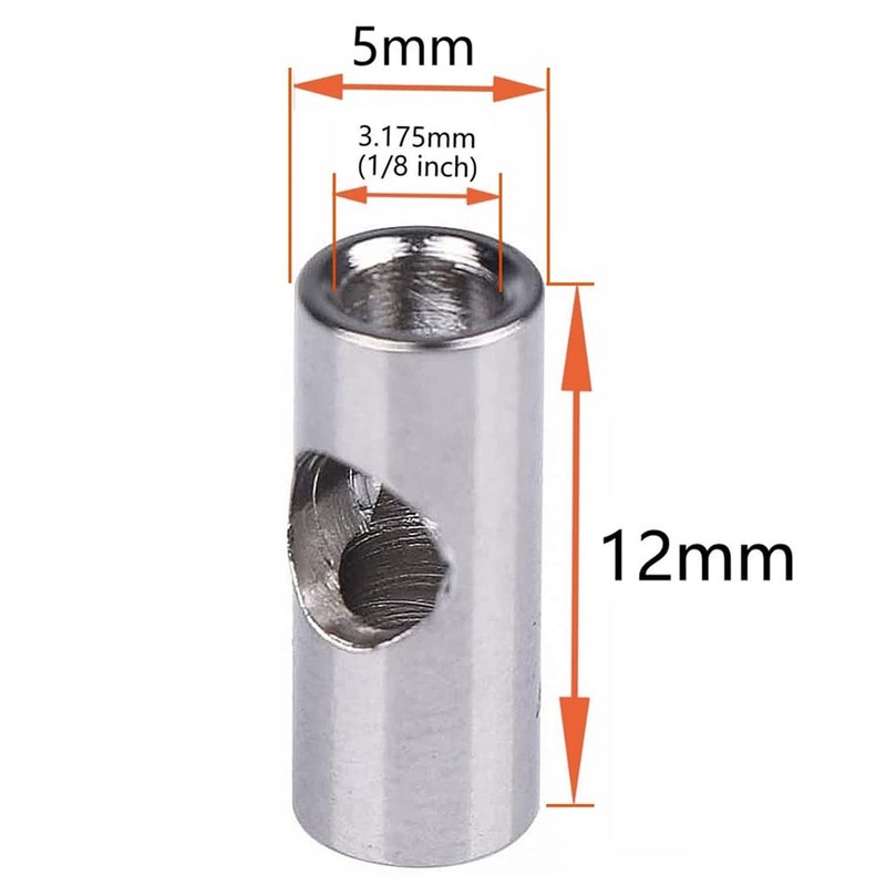 Ahvqevn 10pcs Motor Axle 3.17mm-5mm Switching Shaft Adapter Sleeve for