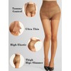 HONENNA Tummy Control Pantyhose for Women Control Top Sheer Tights