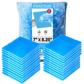 Dryer Filter Replacement - Compatible with Better Vent Indoor Dryer Vent Systems - Portable Indoor Dryer Filters - MERV 7 Double Filtration (24-Pack)