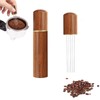 Dfuqanb Coffee Stirrer with Wooden Handle, Espresso Needle Coffee, Distributor
