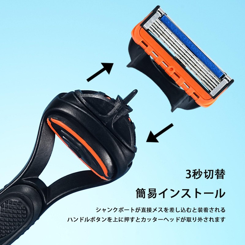 Men's Razor with 5 Layer Ultra Thin Blades for Pressure
