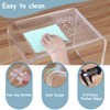 Tmoicer Kids' Step Stool 9'' Acrylic Transparent Step Stool Strong