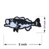 Generic 2 Pcs Tiny Fish Iron On Patches Embroidered Applique