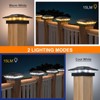 APONUO Fence Post Solar Lights,IP64 Waterproof 16 Bright LEDs Outdoor