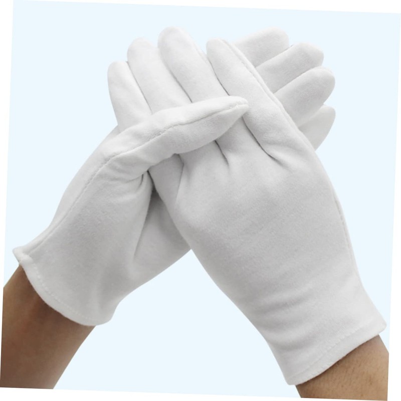 FOMIYES 12 Pair Lightweight Cotton Gloves Wear Resistant Protective Work