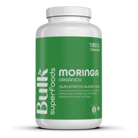 Suplemento Moringa Orgnico 180 Cpsulas De 500 Mg Bulk Superfoods 100 Natural Sin Gluten Apto Dieta Keto Suplemento Alimenticio A Base De Moringa...   