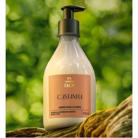Natura EKOS Castanha Polpa para el Cuerpo, Accin Anti Resequedad, Vegana, con Aceite de Castaa, 400ml                                                 