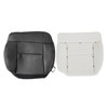 FZJDSD Black Leather Driver Side Bottom Replacement Seat Cover and