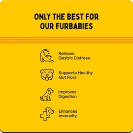 Furlicks Furlicks Gut Health Supplement for Dogs & Cats | Probiotics, Protease, Lipase for Improved Digestion, Enhanced Immunity, Healthy Gut Flora & Diarrhea & Bowel Support (30 Oral Dissolving Strips)