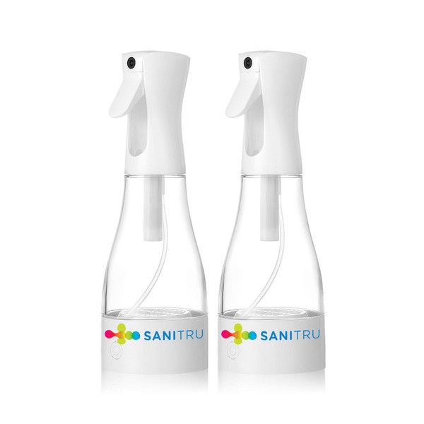 SANITRU Multi Surface Cleaning, Sanitizing & Disinfecting System (2)| Uses Electricity to Convert Tap Water, Salt & Vinegar into an All Purpose Cleaner for your Home | Electrolyzed Water Generator
