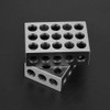 Vikye 2Pcs 23 Holes Clamping Block, 25x50x75mm Blocks Milling Parallel