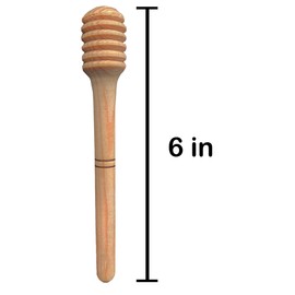 3 Pack Wooden Honey Dippers Set of Honey Sticks for Serving and Stirring Jam and Syrup Set of Honey Wands or Drizzlers Honey Spoons Palitos de Miel Palito para Servir Jarabe o Sirope de Maple
