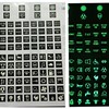 Car Sticker Multifunctional Car Sticker with Luminous Buttons, Funny Car