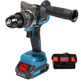 20V Max Cordless Hammer Drill, 1/2" Keyless All Metal Chuck Brushless Impact Drills, Compact Driver Drill for Metal, Wood, Thick Concrete -JOVANT (No Battery)