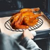 Oval Roasting Rack with Integrated Feet, Non-Stick Coating, Baking Rack