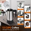 HOMOKUS Electric Coffee Percolator 12 CUPS Percolator Coffee Pot,800W Percolator