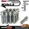 ARROW 20x Chrome 14x1.5 Lug Bolt 55mm Fit Mercedes AMG Model StockRim W/ 8-12mmSpacer