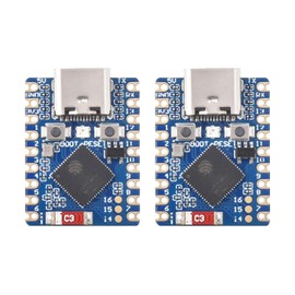 2PCS Waveshare ESP32-C3 Mini Development Board, Based On ESP32-C3FN4 Single-Core Processor, 160MHz Running Frequency, 2.4GHz Wi-Fi & Bluetooth 5