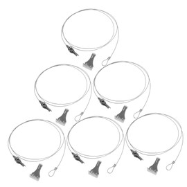 Gadpiparty 6 Sets Adjustable Picture Rail Hanging System Kit Versatile Wall Art Hanging with Wire Hooks for Pictures Photos and Decorations Easy Installation for Home Office and Gallery Use