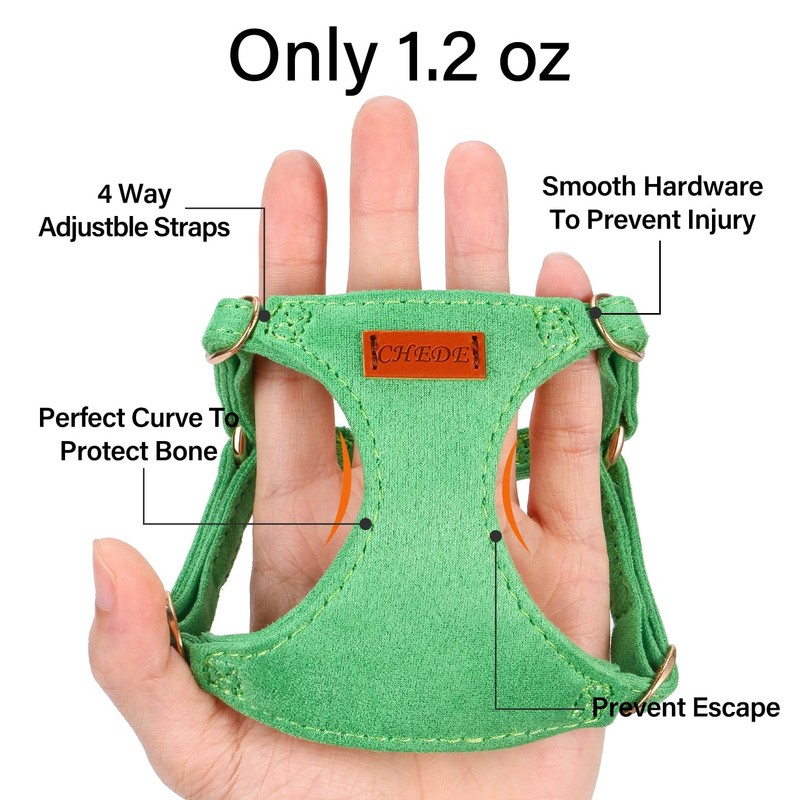 No Pull Dog Harness- Lightweight, Soft, Adjustable Small Harness Collar