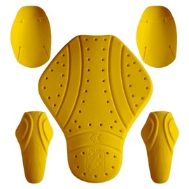 Riparo 5 PC - CE Level 2 Certified Armor Pads - Level 2 Approved Back, Shoulder and Elbows Armor Protector Inserts for Motorcycle Jackets and Shirts