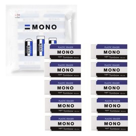 Tombow Pencil Eraser MONO Mono PE01 10 Pieces in Original Packaging JCA-071AZ