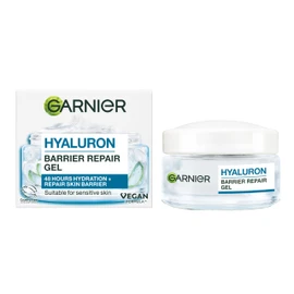 Garnier Hyaluron Barrier Repair Water Gel, Up To 48H Hydration, Strengthens Skin Barrier, Enriched with Glycerin, Aloe Vera & Hyaluronic Acid, Vegan Formula, 50 ml