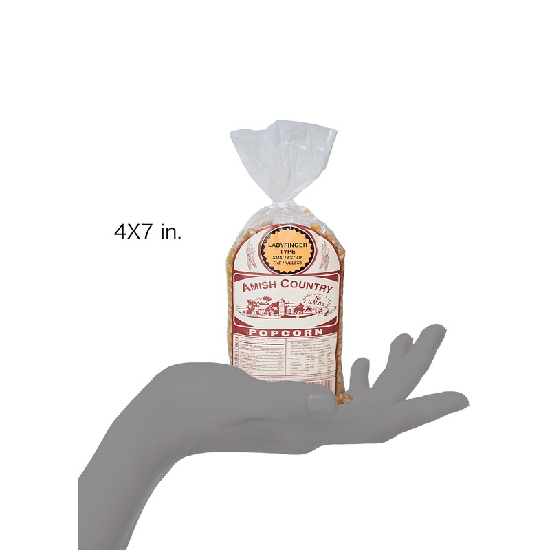 Amish Country Popcorn | 1 lb Bag | Ladyfinger Popcorn