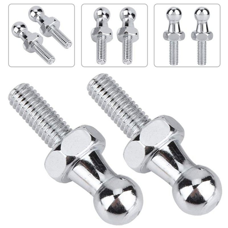 Ball Stud, Fydun 2 Pieces Ball Bolts Galvanised Steel 10