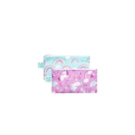 Bumkins Small Snack Bag for Girls Unicorns, 2pcs
