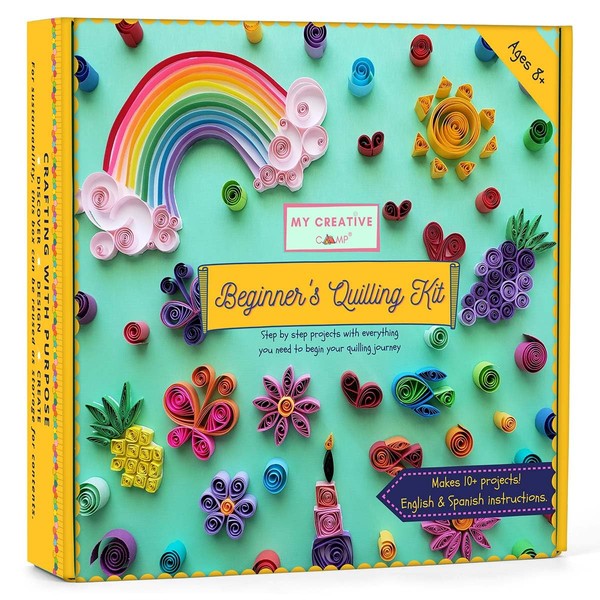 MY CREATIVE CAMP Beginner's Quilling Kit for Kids and Adults,