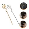 Ipetboom Sets Chinese Hair Chopsticks Snake Gemstone Alloy Hairpin Traditional