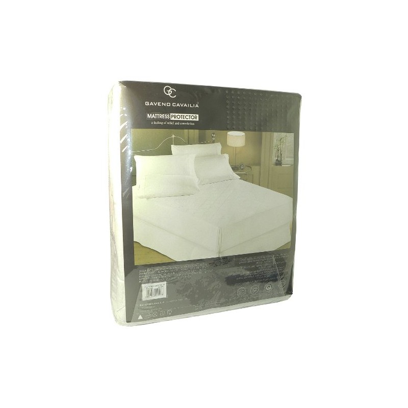 Gaveno Cavalia Extra Soft QUILTED MATTRESS PROTECTOR White Double (Packaging