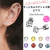 Swars Women's Earrings, Surgical Stainless Steel, Hypoallergenic, First Earrings, Second