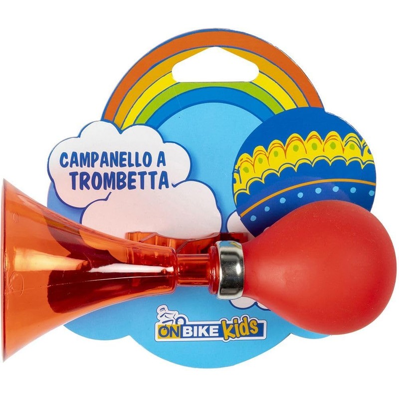 ON Bike Kids Trumpet Bell Red Plastic for Kids Bike