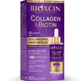 BIOXCIN Sérum Capilar Voluminizador Con Colágeno Y Biotina, Fórmula Fortalecedora Y Espesante, 100 Ml                                                 