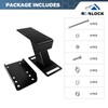 ROBLOCK Lockable Spare Tire Carrier Bracket for Utility Trailer, Powder
