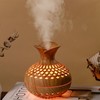YONGYUN Bedroom Humidifier Colorful Night Light Flower Wood Grain Humidifier