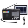 Solar Charging Radio Portable Radio with Emergency LED Flashlight Support
